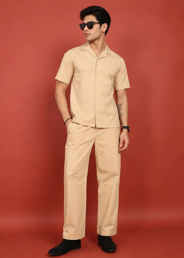 Beige___Collared_Shirt_and_Trouser_Co-ord_Set_for_Men