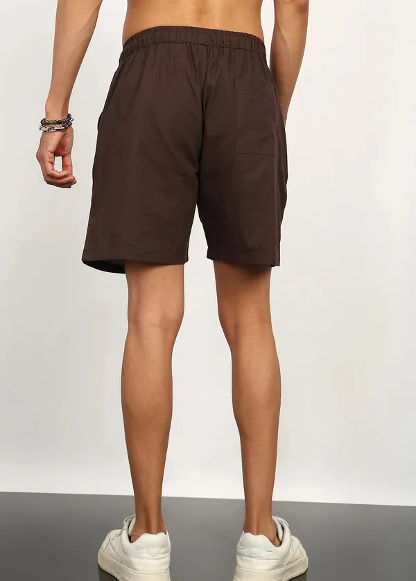 Brown_Drawstring_Casual_Shorts_for_Men