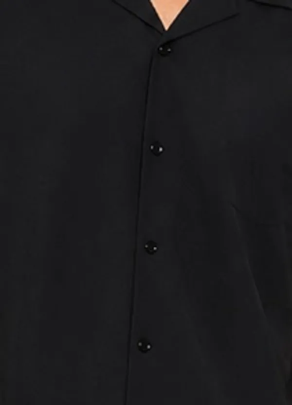 Black___Short_Sleeve_Shirt_And_Shorts_Co-Ord_Set_For_Men