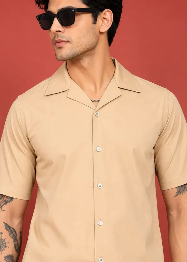 Beige___Collared_Shirt_and_Trouser_Co-ord_Set_for_Men