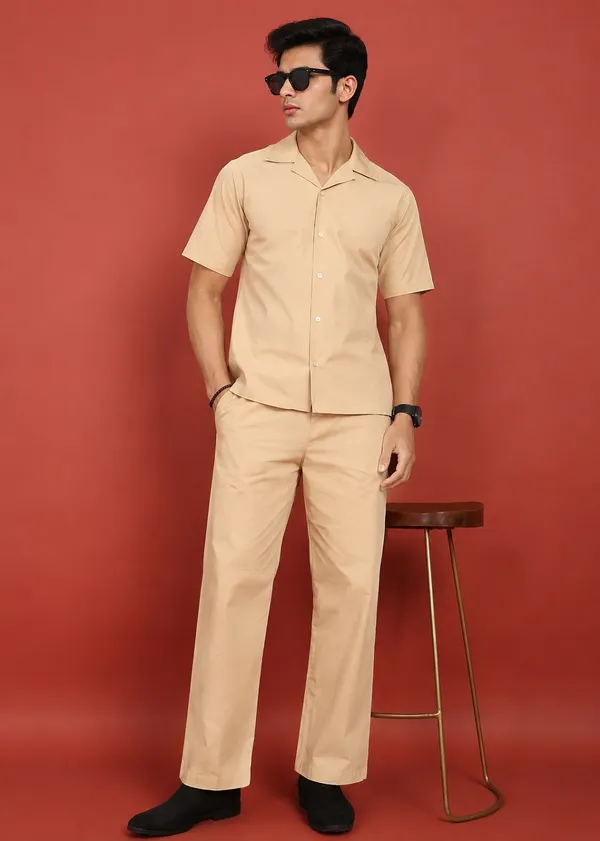 Beige___Collared_Shirt_and_Trouser_Co-ord_Set_for_Men