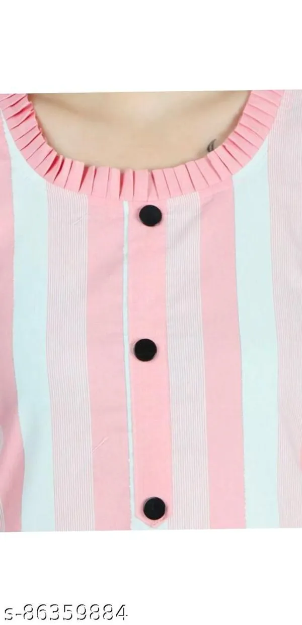 Pink_Khadi_Cotton_Striped_Straight_Kurta_Pant_Set_For_Women