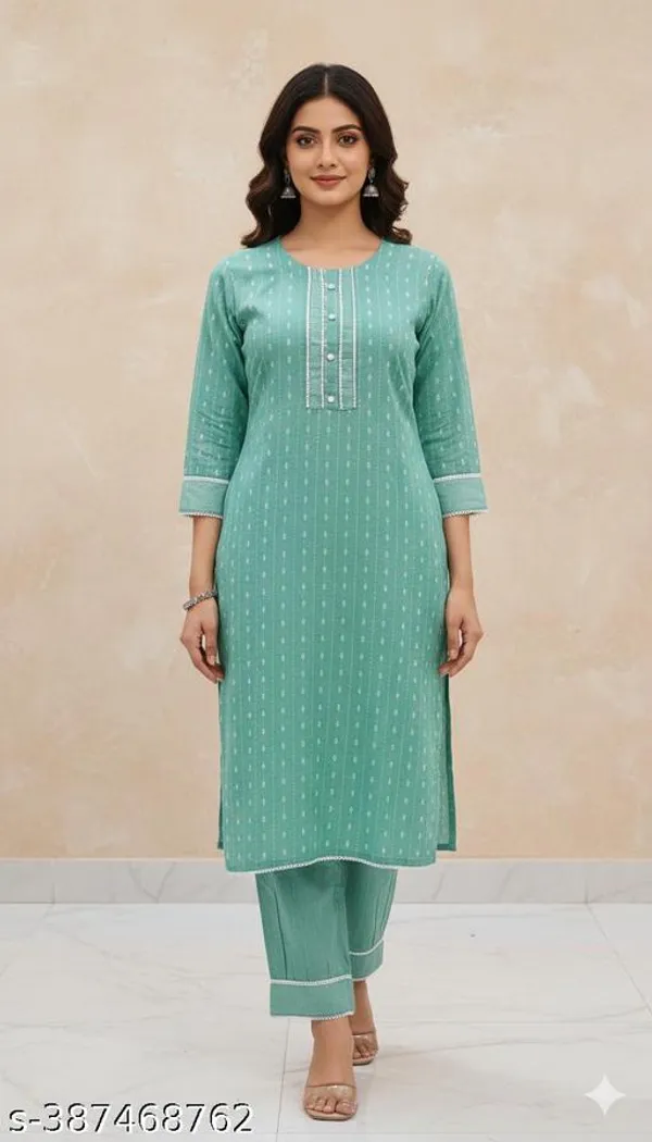 Green_Cotton_Afghani_Salwar_Kurta_Dupatta_Set_For_Women