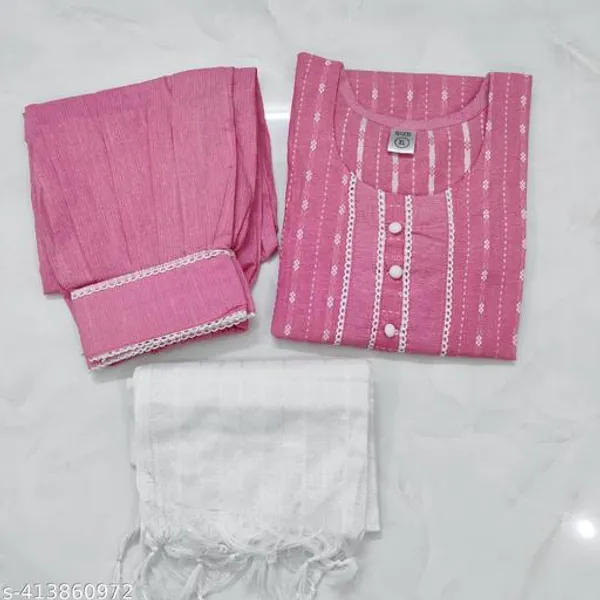Pink_Cotton_Blend_Afghani_Salwar_Kurta_Dupatta_Set_For_Women