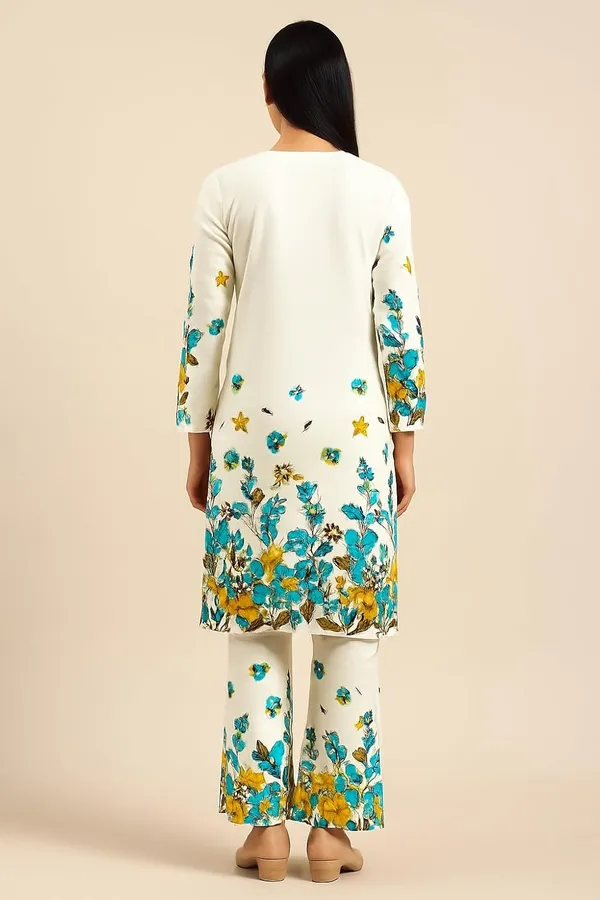 Green_Cotton_Floral_Printed_Kurta_Palazzo_Set_For_Women