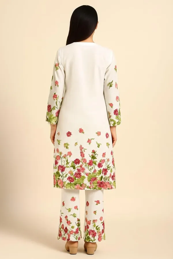 White_Cotton_Floral_Printed_Kurta_Palazzo_Set_For_Women