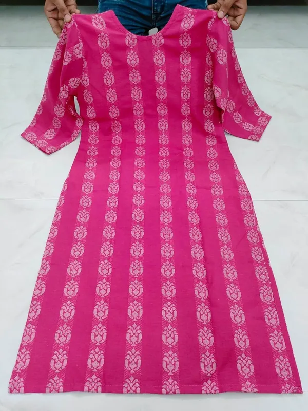 Pink_Cotton_Straight_Printed_Kurta_For_Women