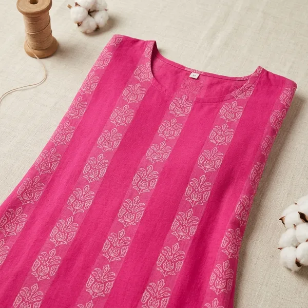 Pink_Cotton_Straight_Printed_Kurta_For_Women