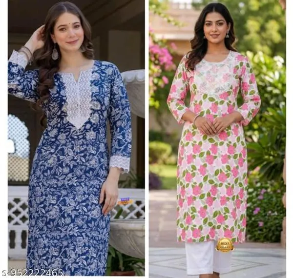 Multicolour_Cotton_A-Line_Printed_Kurti_Combo_For_Women