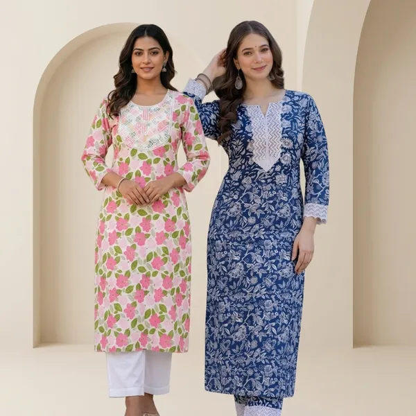 Multicolour_Cotton_A-Line_Printed_Kurti_Combo_For_Women