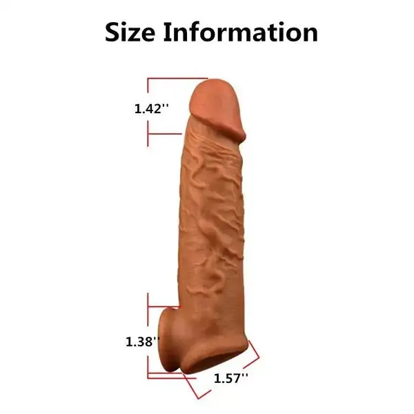 Orange_Silicone_Realistic_Sleeve_With_Suction_Base_For_Men