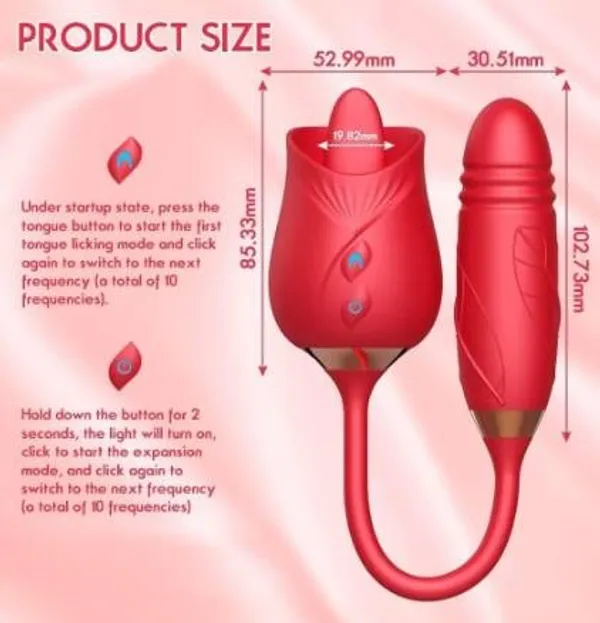 Pink_Silicone_Dual-Action_Rose_Massager_For_Women