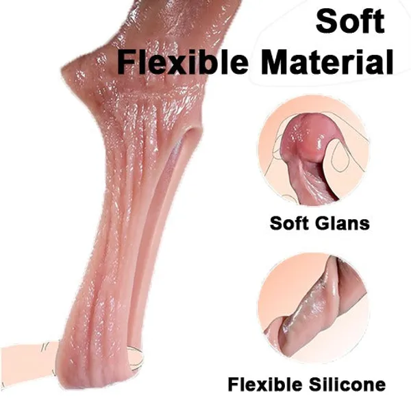 Skin-Tone_Dragon-Scale_Textured_Silicone_Sleeve_For_Men