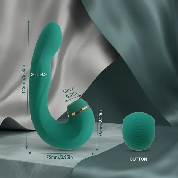 Green_Silicone_Rechargeable_Dual_Stimulation_Vibrator_For_Women