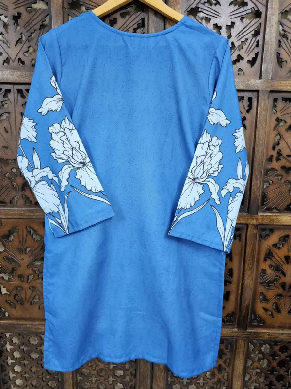 Blue_Rayon_Straight_Floral_Print_Co_Ord_Set_For_Women