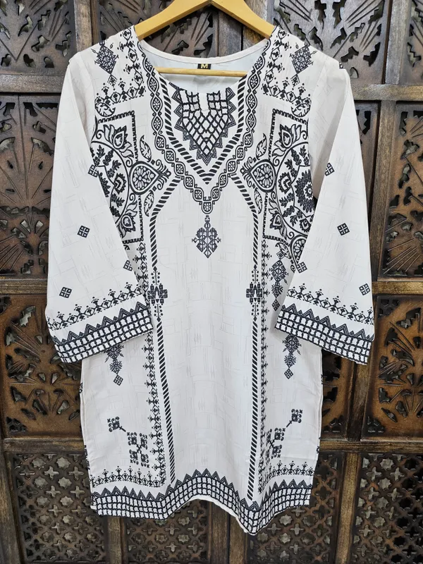 White_Black_Rayon_Straight_Geometric_Print_Co_Ord_Set_For_Women