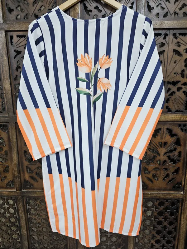 Multicolor_Rayon_Straight_Striped_Floral_Print_Kurta_Pant_Co_Ord_Set_For_Women