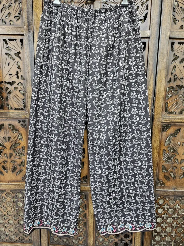 Black_White_Turkish_Slub_Cotton_Straight_Kurta_Pant_Co_Ord_Set_For_Women