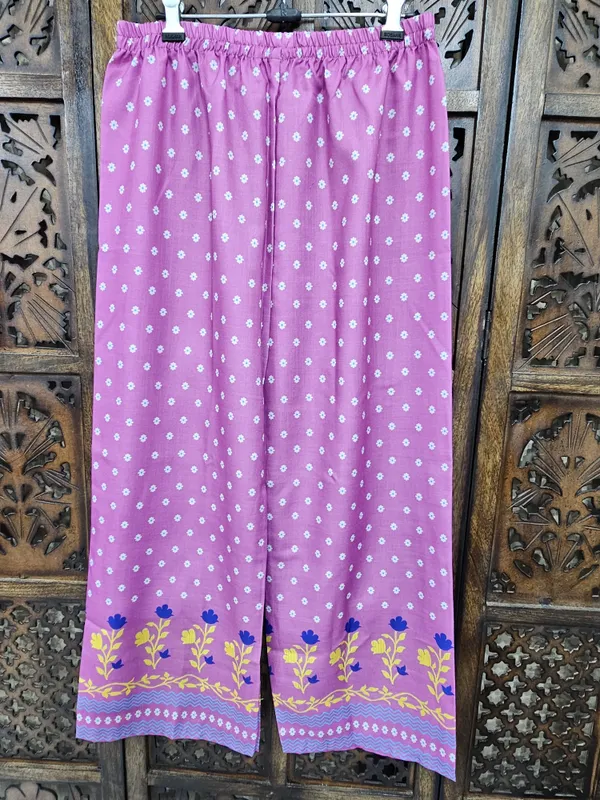 Purple_Rayon_Straight_Floral_Bandhani_Print_Co_Ord_Set_For_Women