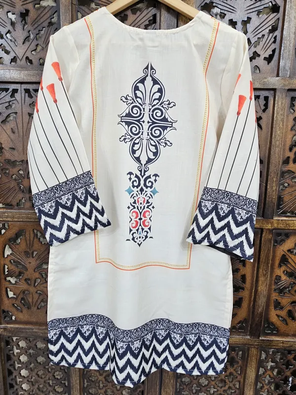 Black_White_Slub_Cotton_Straight_Geometric_Print_Co_Ord_Set_For_Women