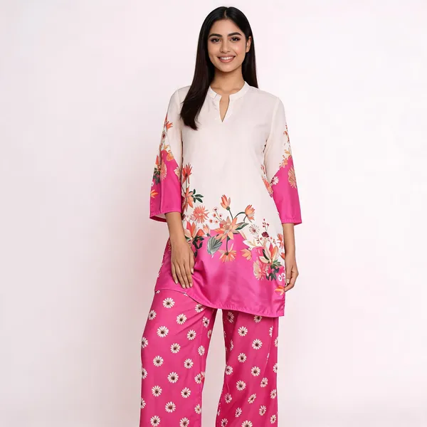 Pink_Off_White_Crepe_Straight_Kurta_Palazzo_Co_Ord_Set_For_Women