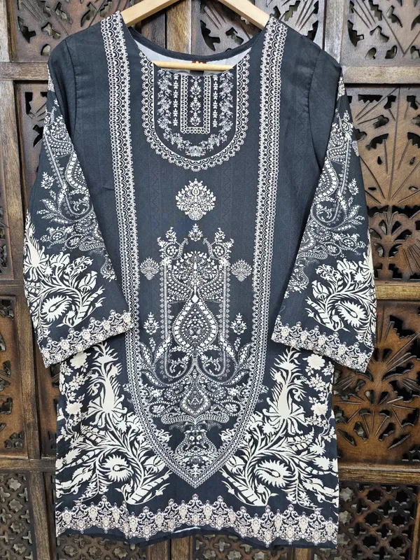 Charcoal_Grey_Rayon_Straight_Paisley_Print_Co_Ord_Set_For_Women