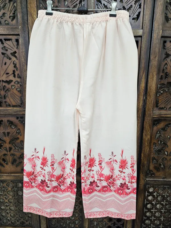 White_Pink_Rayon_Straight_Floral_Print_Kurta_Pant_Co_Ord_Set_For_Women