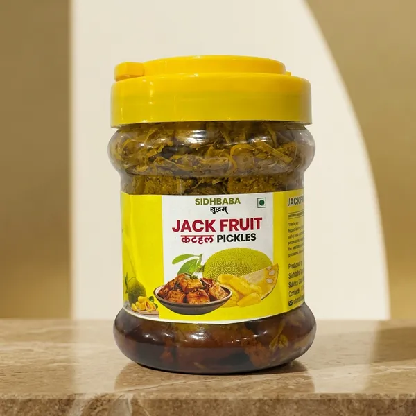 Sidhbaba_Jackfruit_Spiced_Pickle_Glass_Jar_500G