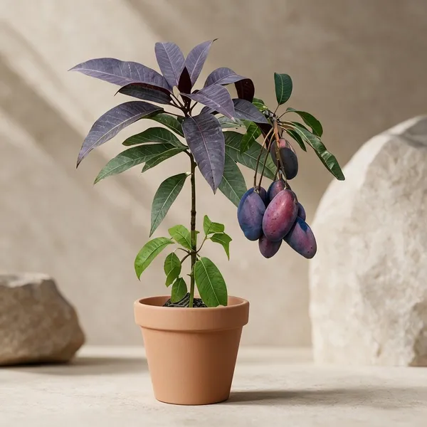 Black_Mango_Tree_Sapling_Purple_Fruit_Home_Garden