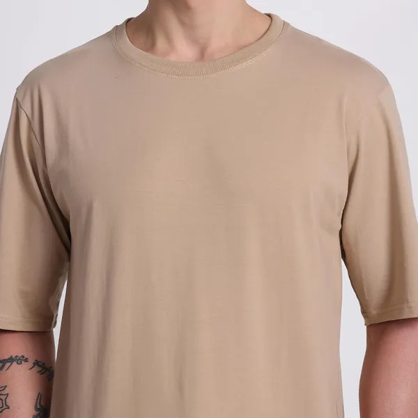 Dune_Beige_Cotton_T-Shirt_For_Men