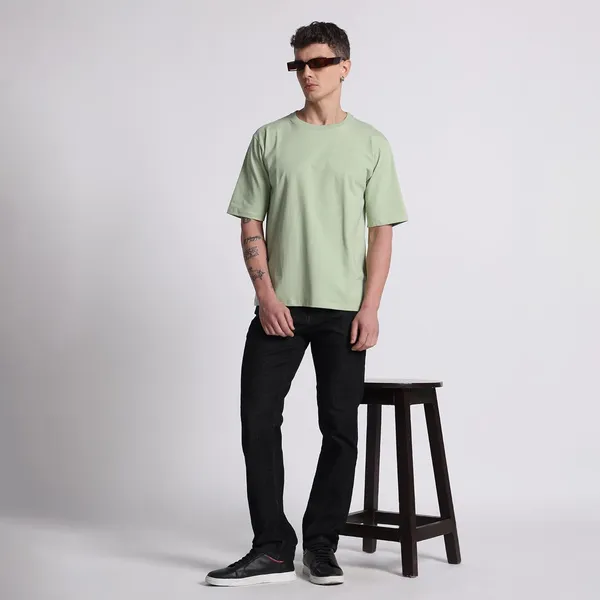 Mint_Green_Cotton_T-Shirt_For_Men