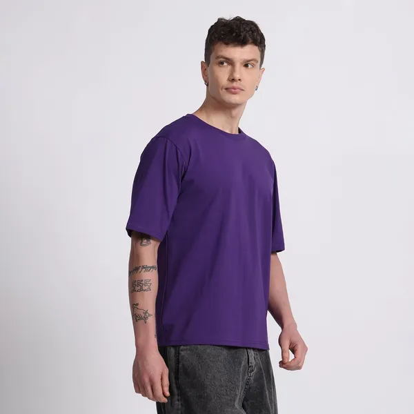 Galaxy_Purple_Cotton_T-Shirt_For_Men