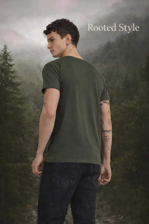 Olive_Green_Cotton_T-Shirt_For_Men