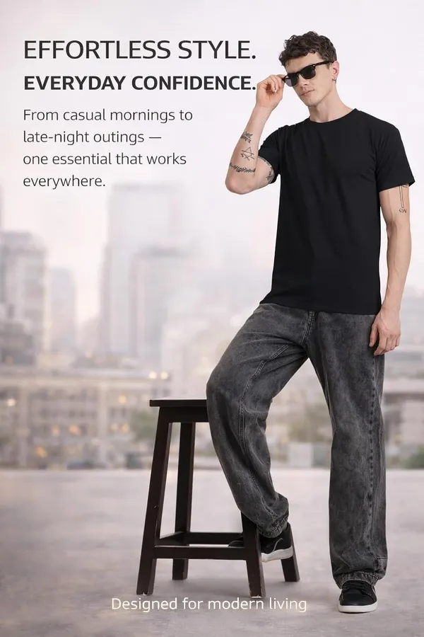 Midnight_Black_Cotton_T-Shirt_For_Men