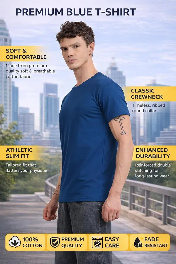 Navy_Blue_Cotton_T-Shirt_For_Men
