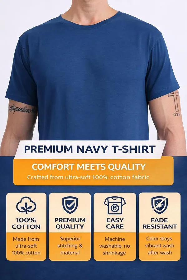 Navy_Blue_Cotton_T-Shirt_For_Men