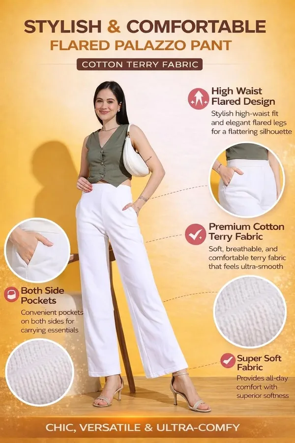 Pearl_White_Lycra,_Terry,_Cotton_Pants_For_Women