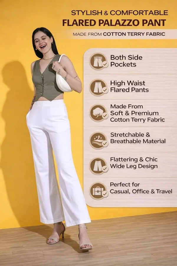 Pearl_White_Lycra,_Terry,_Cotton_Pants_For_Women