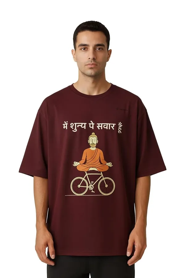 Wine_Cotton_T-Shirt_For_Men