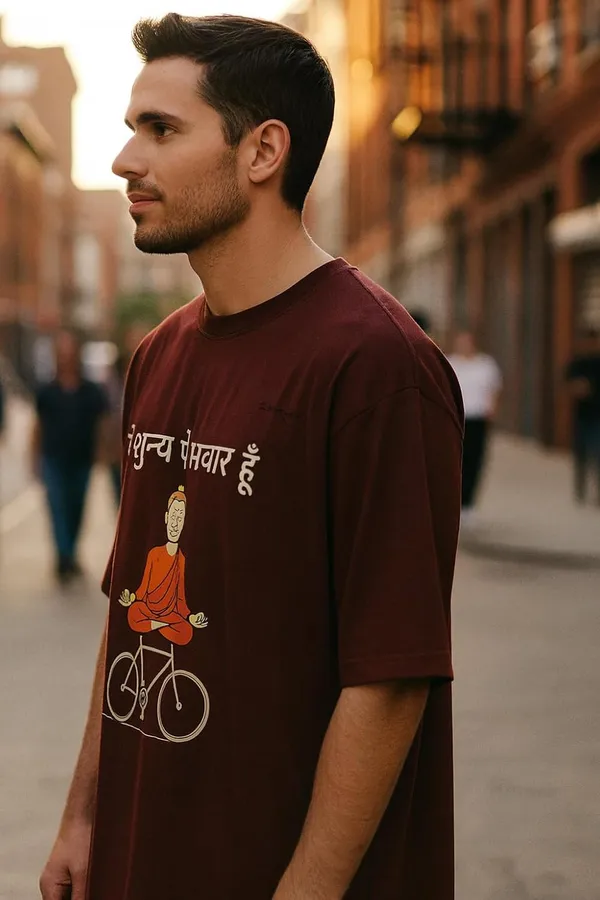 Wine_Cotton_T-Shirt_For_Men