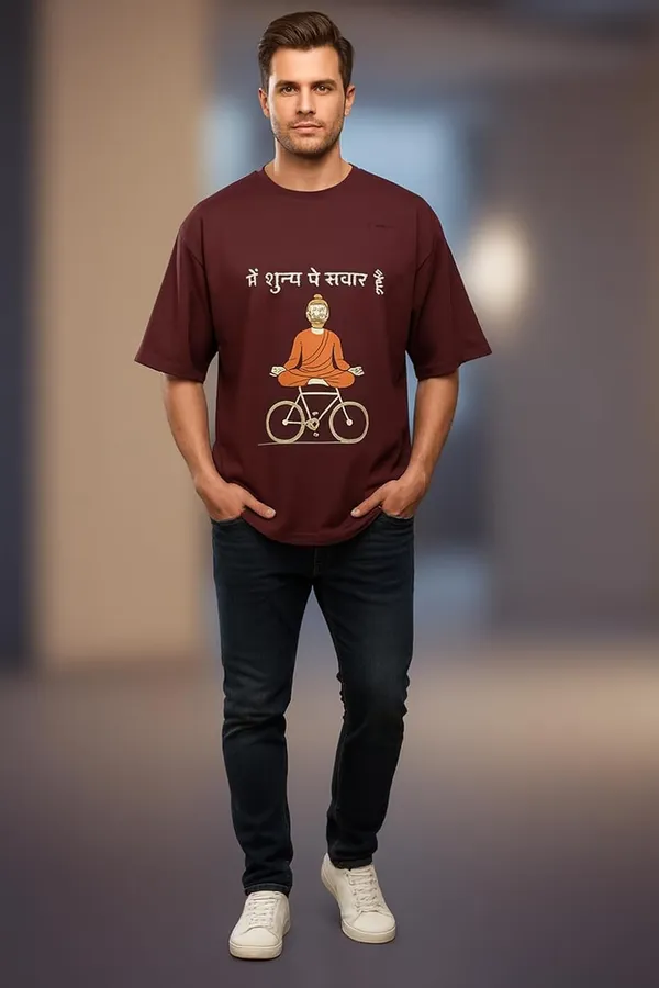 Wine_Cotton_T-Shirt_For_Men