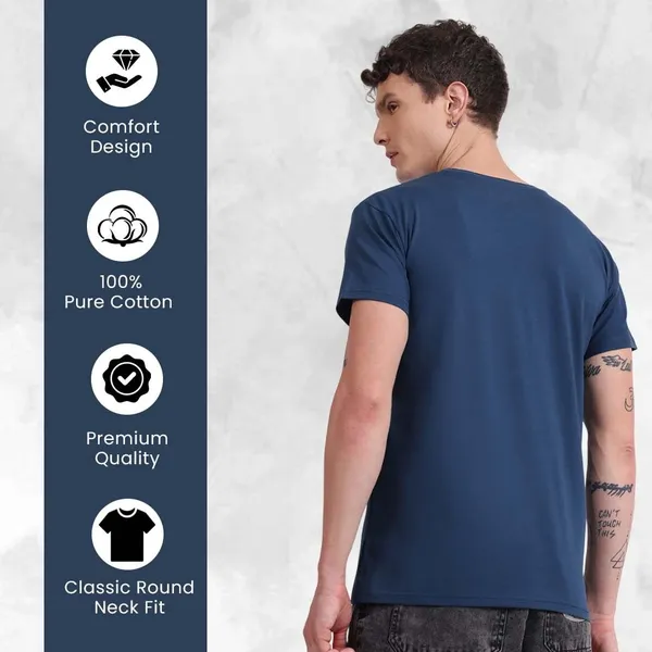 Midnight_Blue_Cotton_T-Shirt_For_Men