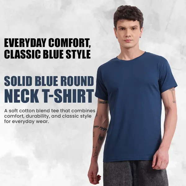 Midnight_Blue_Cotton_T-Shirt_For_Men