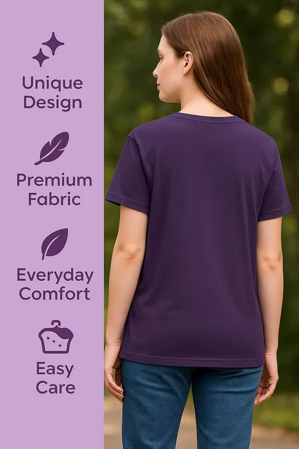 Purple_Cotton_T-Shirt_For_Women