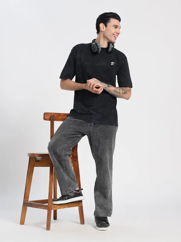 Black_Cotton_Terry_Oversized_Tshirt_For_Men