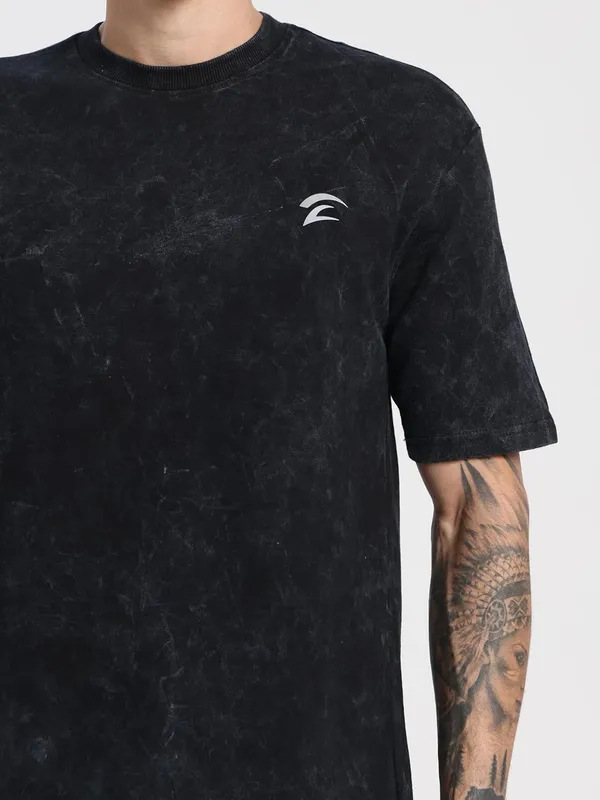 Black_Cotton_Terry_Oversized_Tshirt_For_Men