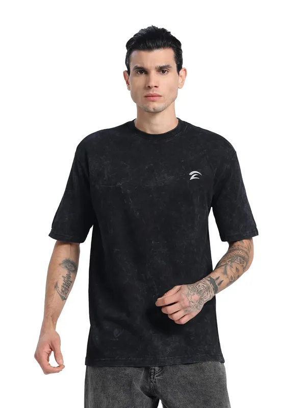 Black_Cotton_Terry_Oversized_Tshirt_For_Men