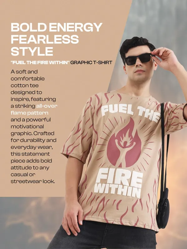 Beige_Cotton_T-Shirt_For_Men