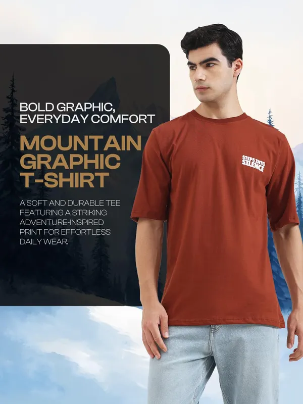 Brown_Cotton_T-Shirt_For_Men