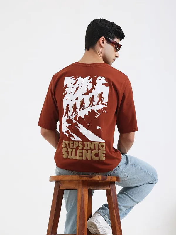 Brown_Cotton_T-Shirt_For_Men